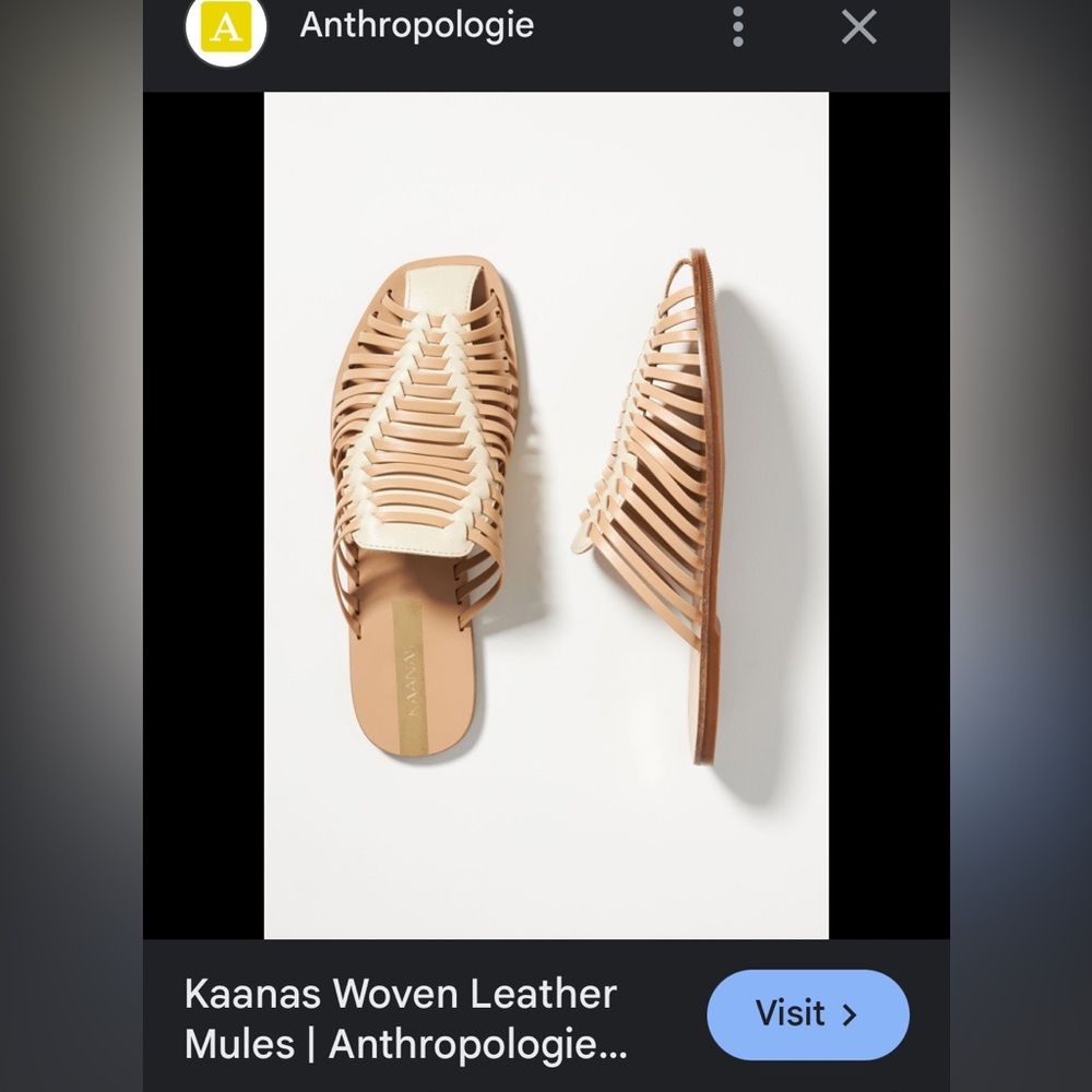 Anthropologie woman’s sandal slides size 8 M
